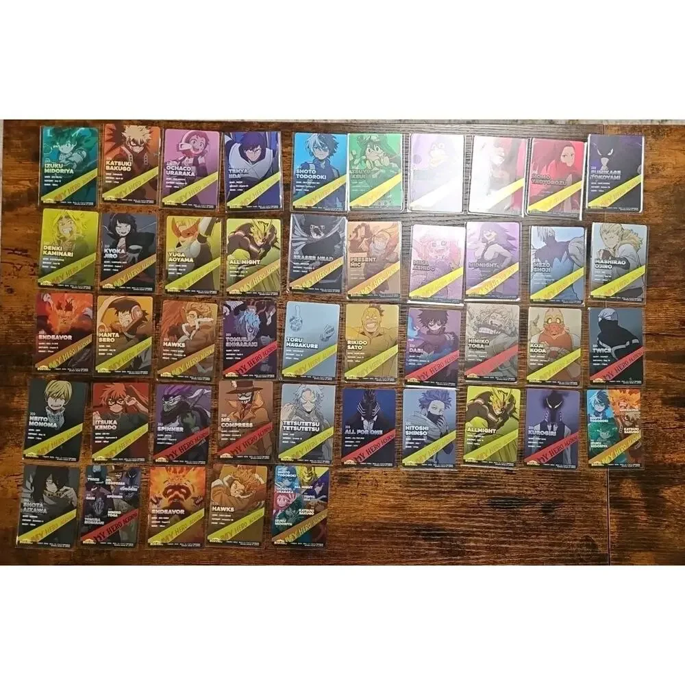 BANDAI My Hero Academia Hero Info Card Collection Complete‎ Set Of 44 Cards